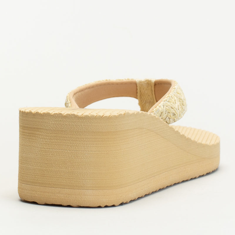 RAFIA PLATFORM THONG