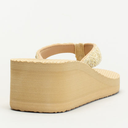 RAFIA PLATFORM THONG