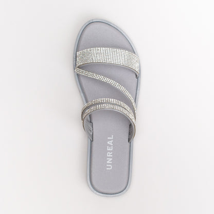 Jelly Diamante Mule Sandal