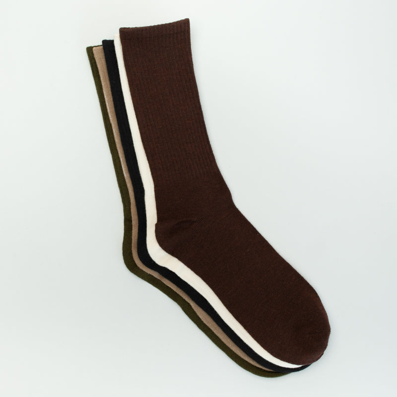 5pk Long Crew Sock