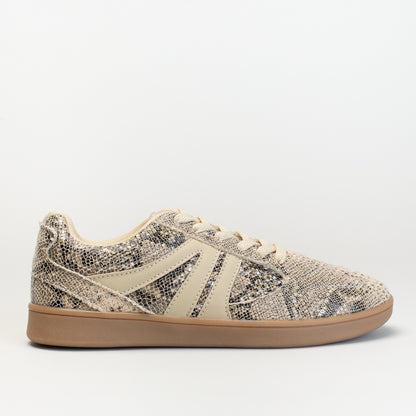 SNAKE PRINT SNEAKER