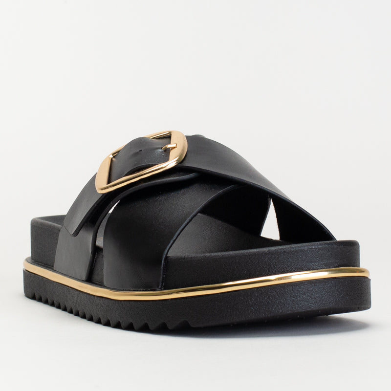Crossover Sandal With Side Buckle _ 166440