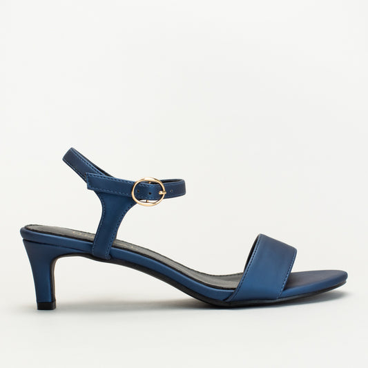 Kitten Heel With Solid Vamp Strap