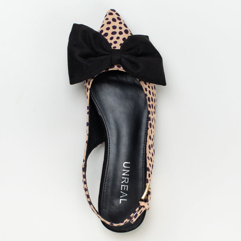 POINTY SLING BACK WITH BOW