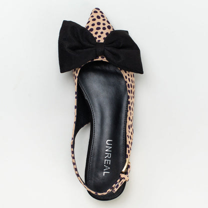 POINTY SLING BACK WITH BOW
