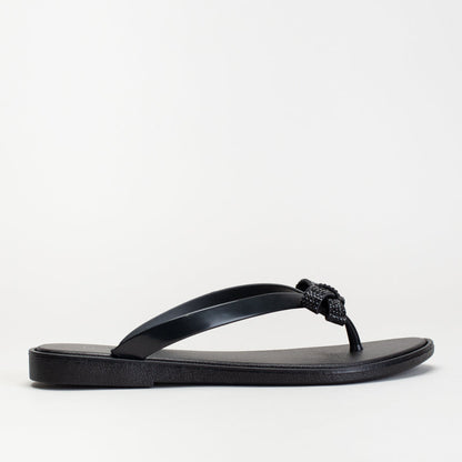 Jelly Mule With Diamante Bow _ 166372