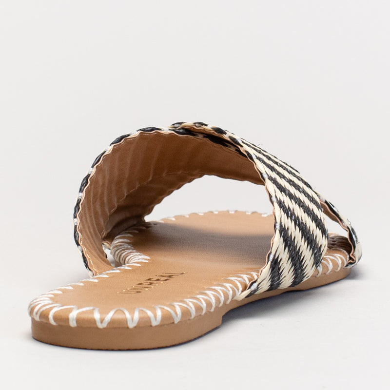 CROSS OVER SLIP ON WITH WEBBING