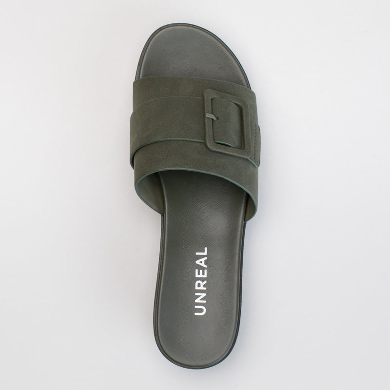 Platform Mule With Buckle Trim
