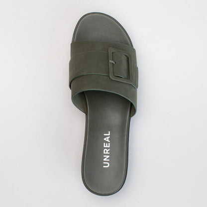 Platform Mule With Buckle Trim
