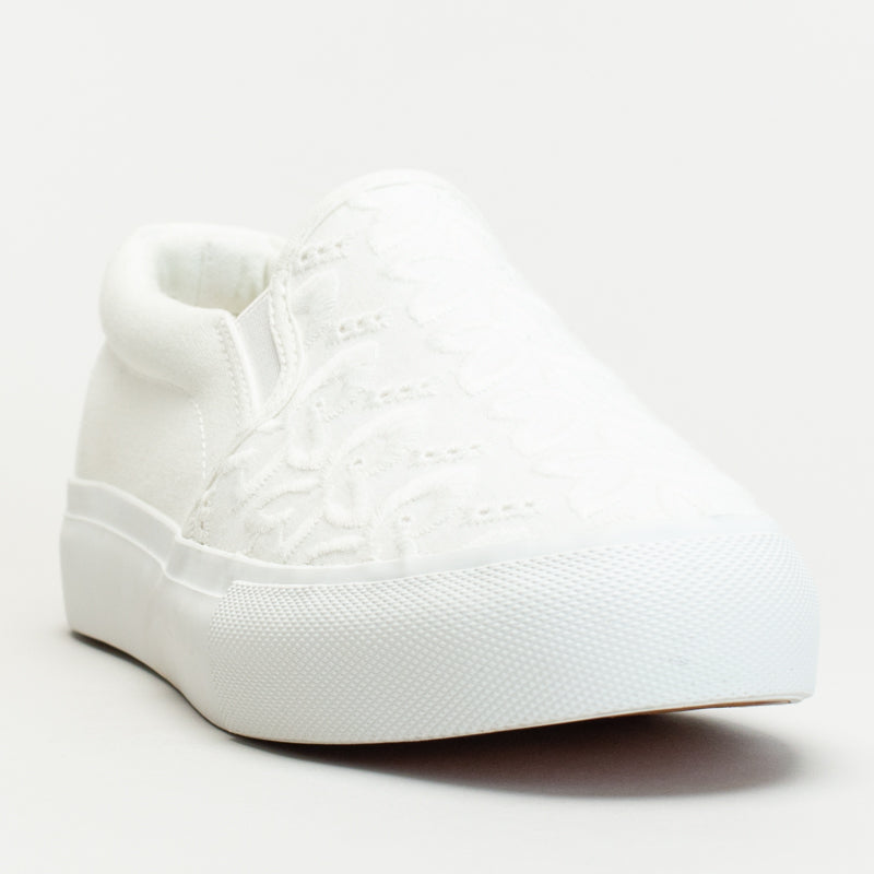 Slip On Platform With Anglaise Upper