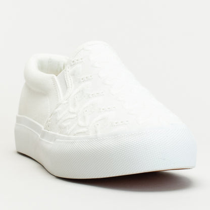 Slip On Platform With Anglaise Upper