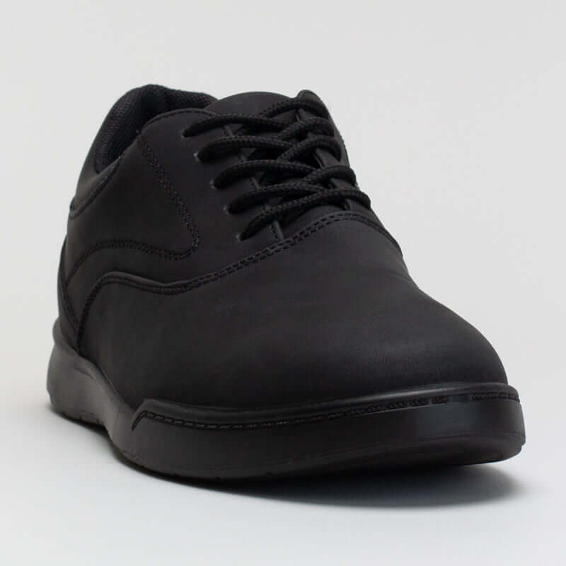 Stitching details lace up-BLACK _ 161541