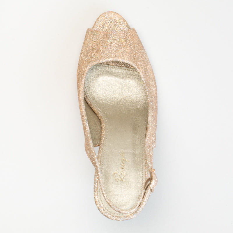 Ladies lace slingback court