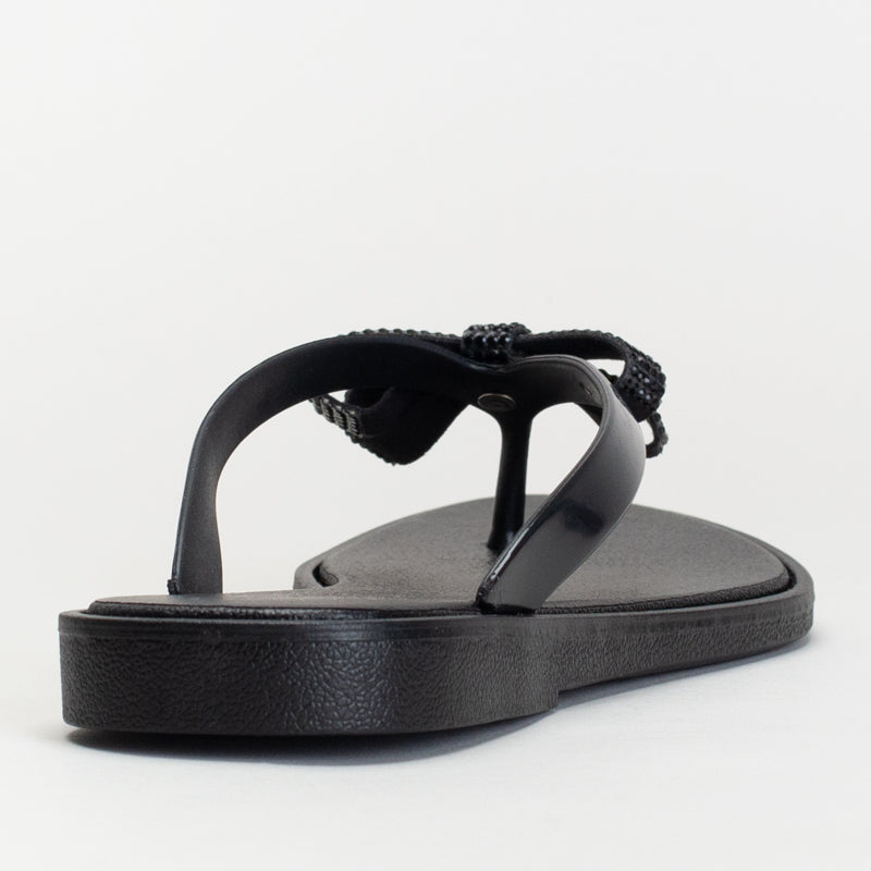 Jelly Mule With Diamante Bow _ 166372