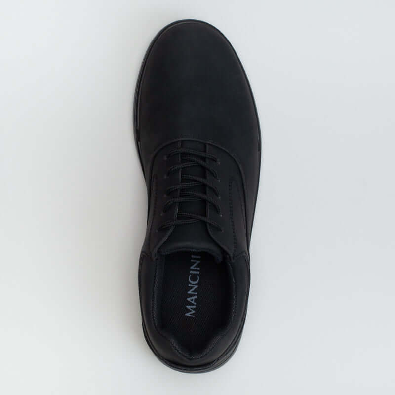 Stitching details lace up-BLACK _ 161541