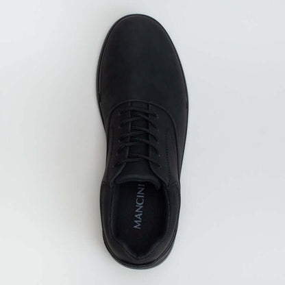 Stitching details lace up-BLACK _ 161541