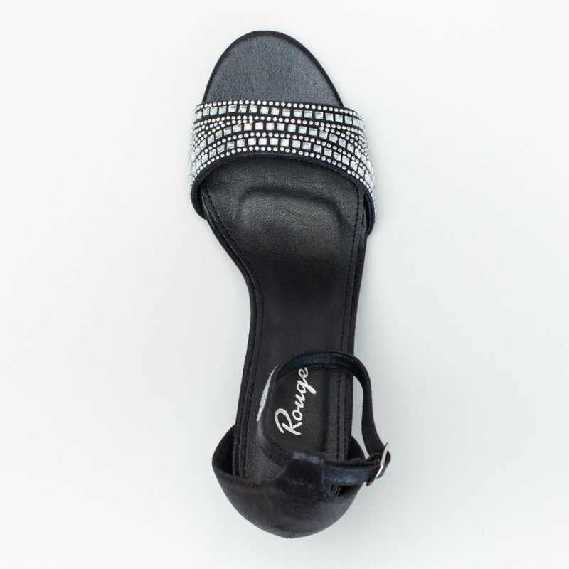 Ladies beaded sandal with ankle strap