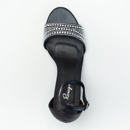 Ladies beaded sandal with ankle strap