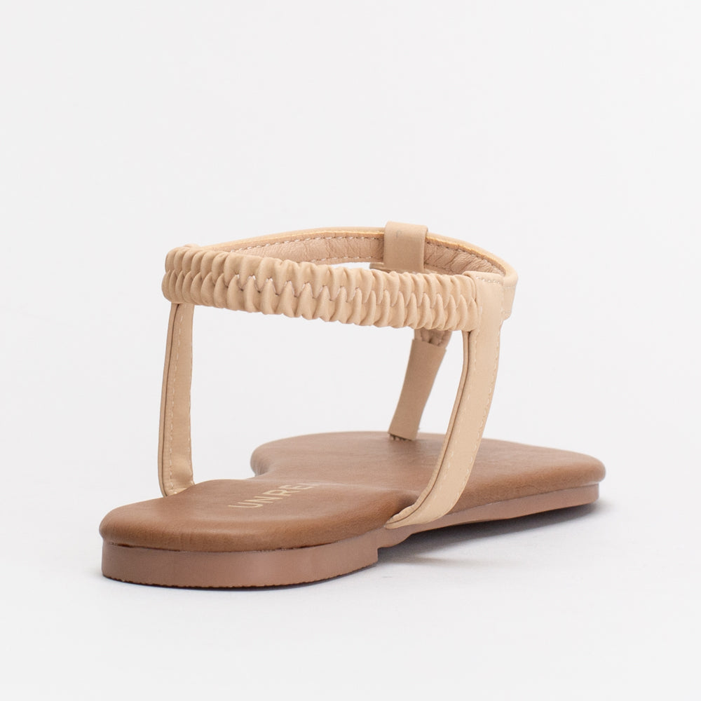 Metal Trim  Thong Flat Sandal