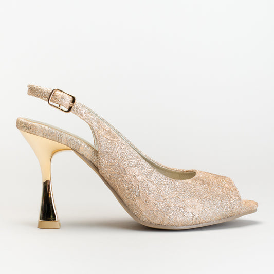 Ladies lace slingback court