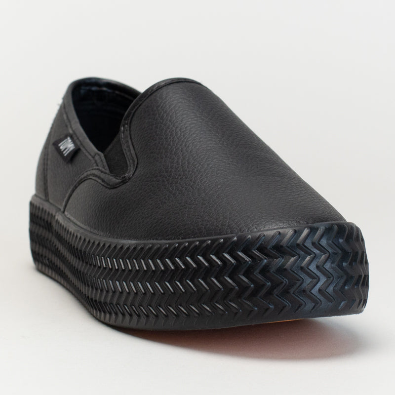 TOMY LINEN PLATFORM SLIP ON