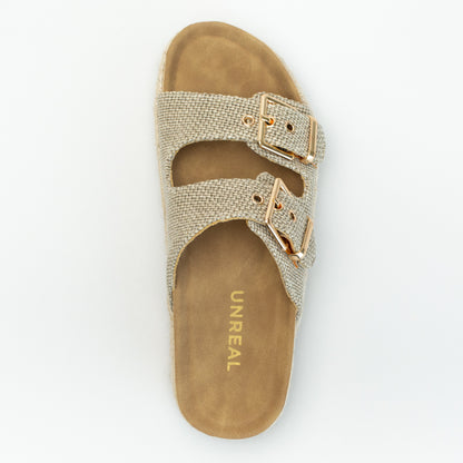 Double Buckle With Espadrlle Platform