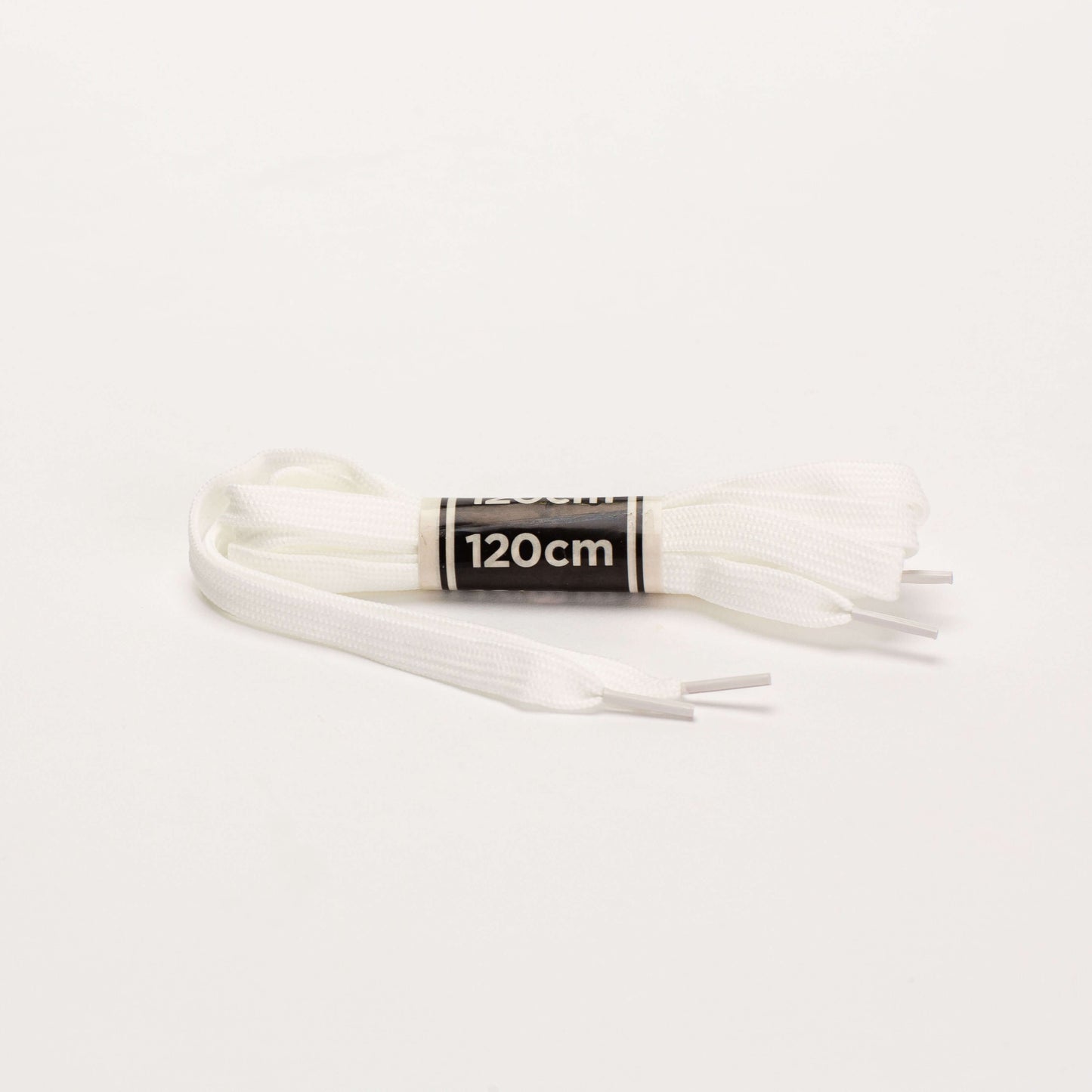 120cm flat white shoe lace, ideal for replacing or upgrading your footwear laces.
