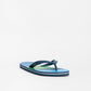 Mancini Men Blue Multi Diagonal Stripe Flip Flop _ 131316