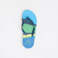 Mancini Men Blue Multi Diagonal Stripe Flip Flop _ 131316