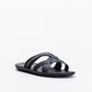 Mule Crossover Sandal With Fabric Insert _ 131331