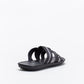 Mule Crossover Sandal With Fabric Insert _ 131331