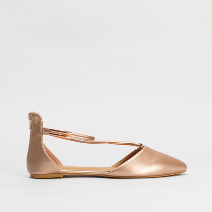 Unreal Women Pointy Flat Ankle Strap _ 135662