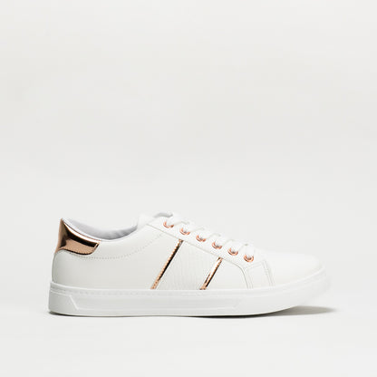Unreal Women Plimsol With Gold Pannel _ 135577