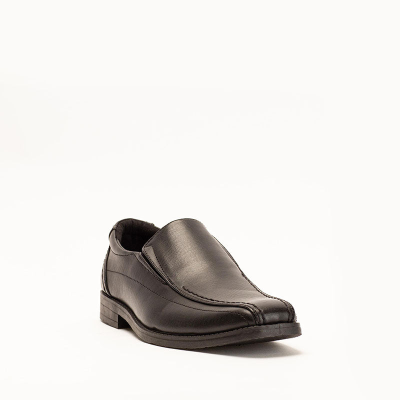 Firenze Atelier Black Square Toe Loafers Mancini Black Square Toe