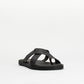 Mancini Men Toe Loop Buckle Trim Sandal _ 136279