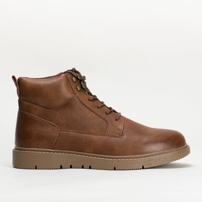 Mancini Men Tan Casual Utility Lace Up Boot _ 136056