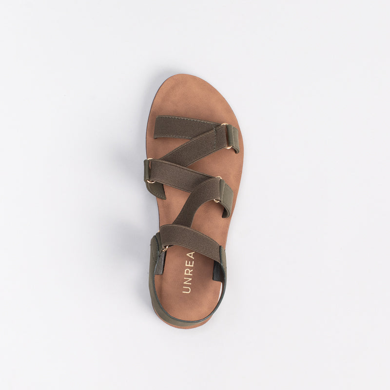 Unreal Women Elastic Zig Zag Sandal _ 134244